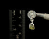 MOLDAVITE Earrings - Sterling Silver - Raw Moldavite Crystal, Post Dangle Earrings, Genuine Moldavite Jewelry, 51012-Throwin Stones