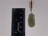 MOLDAVITE Pendant - Sterling Silver, Oval, Raw and Polished High Grade - Real Moldavite Pendant, Moldavite Jewelry with Certification, 46065-Throwin Stones