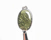 MOLDAVITE Pendant - Sterling Silver, Oval, Raw and Polished - Moldavite Necklace Pendant, Pure Moldavite Jewelry, 49729-Throwin Stones
