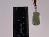 MOLDAVITE Pendant - Sterling Silver, Rectangle, Raw and Polished High Grade - Moldavite Necklace Pendant, Pure Moldavite Jewelry, 46099-Throwin Stones