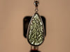 MOLDAVITE Pendant - Sterling Silver, Teardrop, Raw and Polished High Grade - Moldavite Necklace Pendant, Pure Moldavite Jewelry, 46072-Throwin Stones