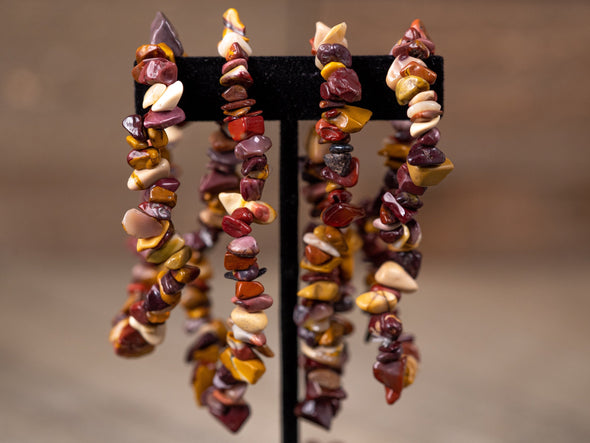 MOOKAITE JASPER Crystal Bracelet - Chip Beads - Beaded Bracelet, Handmade Jewelry, Healing Crystal Bracelet, E1772-Throwin Stones