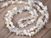 MOONSTONE Crystal Necklace - Chip Beads - Long Crystal Necklace, Beaded Necklace, Handmade Jewelry, E1789-Throwin Stones