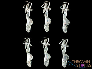 Mermaid Pendant - Butterfly Woman, Sterling Silver - Silver Jewelry, Goddess Necklace, Fine Jewelry, E2043-Throwin Stones