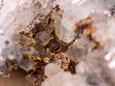 Messina Quartz w HEMATITE, EPIDOTE, PIEMONTITE, Raw Crystal Cluster - Housewarming Gift, Home Decor, Raw Crystals and Stones, 40514-Throwin Stones