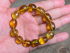 Mexican AMBER Crystal Bracelet - Beaded Bracelet, Handmade Jewelry, Healing Crystals and Stones, 48230-Throwin Stones