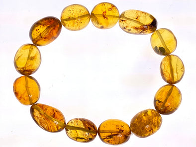Mexican AMBER Crystal Bracelet - Beaded Bracelet, Handmade Jewelry, Healing Crystals and Stones, 48234-Throwin Stones
