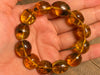 Mexican AMBER Crystal Bracelet - Beaded Bracelet, Handmade Jewelry, Healing Crystals and Stones, 48242-Throwin Stones