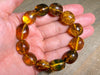 Mexican AMBER Crystal Bracelet - Beaded Bracelet, Handmade Jewelry, Healing Crystals and Stones, 48246-Throwin Stones