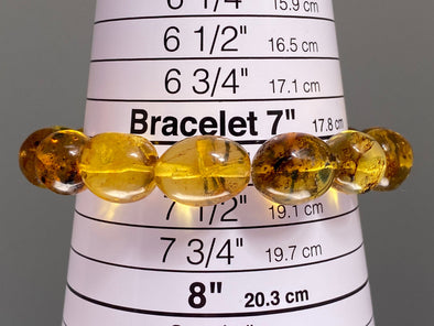 Mexican AMBER Crystal Bracelet - Beaded Bracelet, Handmade Jewelry, Healing Crystals and Stones, 48249-Throwin Stones