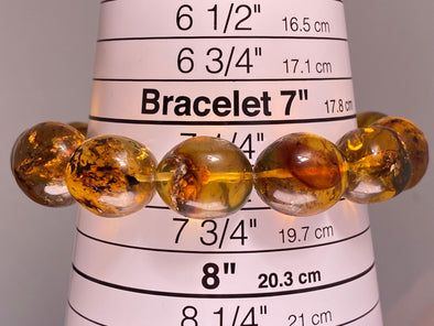 Mexican AMBER Crystal Bracelet - Beaded Bracelet, Handmade Jewelry, Healing Crystals and Stones, 48262-Throwin Stones