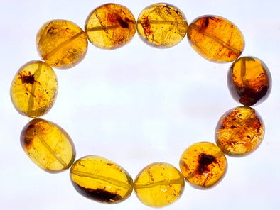 Mexican AMBER Crystal Bracelet - Beaded Bracelet, Handmade Jewelry, Healing Crystals and Stones, 48271-Throwin Stones