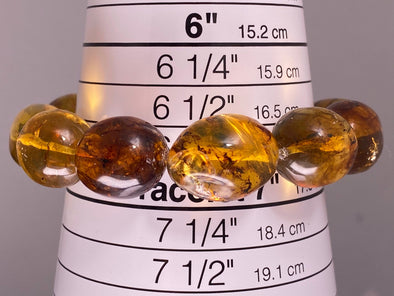 Mexican AMBER Crystal Bracelet - Beaded Bracelet, Handmade Jewelry, Healing Crystals and Stones, 48292-Throwin Stones