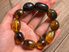 Mexican AMBER Crystal Bracelet - Beaded Bracelet, Handmade Jewelry, Healing Crystals and Stones, 48463-Throwin Stones