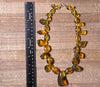 Mexican AMBER Crystal Necklace - Beaded Necklace, Handmade Jewelry, Healing Crystals and Stones, 48570-Throwin Stones