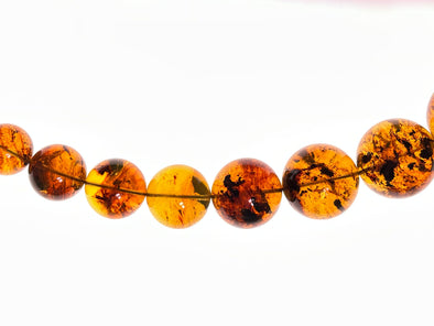 Mexican AMBER Crystal Necklace - Beaded Necklace, Handmade Jewelry, Healing Crystals and Stones, 48573-Throwin Stones
