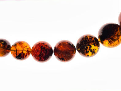 Mexican AMBER Crystal Necklace - Beaded Necklace, Handmade Jewelry, Healing Crystals and Stones, 48574-Throwin Stones