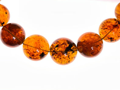 Mexican AMBER Crystal Necklace - Beaded Necklace, Handmade Jewelry, Healing Crystals and Stones, 48575-Throwin Stones