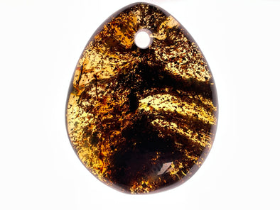 Mexican AMBER Crystal Pendant - Pendant Necklace, Handmade Jewelry, Healing Crystals and Stones, 48481-Throwin Stones