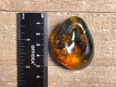 Mexican AMBER Crystal Pendant - Pendant Necklace, Handmade Jewelry, Healing Crystals and Stones, 48483-Throwin Stones
