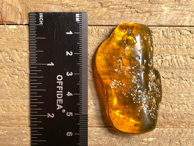 Mexican AMBER Crystal Pendant - Pendant Necklace, Handmade Jewelry, Healing Crystals and Stones, 48487-Throwin Stones