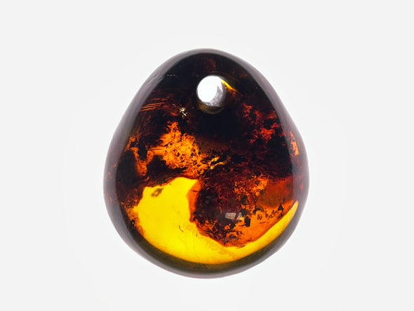Mexican AMBER Crystal Pendant - Pendant Necklace, Handmade Jewelry, Healing Crystals and Stones, 48526-Throwin Stones