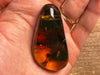 Mexican AMBER Crystal Pendant - Pendant Necklace, Handmade Jewelry, Healing Crystals and Stones, 48529-Throwin Stones