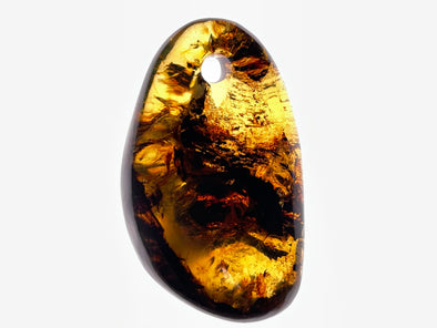 Mexican AMBER Crystal Pendant - Pendant Necklace, Handmade Jewelry, Healing Crystals and Stones, 48530-Throwin Stones