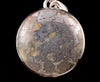 NATIVE SILVER ORE Pendant - Canada - Genuine Round Shaped Silver Ore Cabochon Polished and Set in an Open Back Sterling Silver Bezel, 52846-Throwin Stones