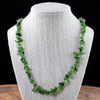 NEPHRITE JADE Crystal Necklace - Chip Beads - Long Crystal Necklace, Beaded Necklace, Handmade Jewelry, E0813-Throwin Stones