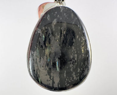 NUUMMITE Crystal Pendant - Sterling Silver, Teardrop Cabochon - Fine Jewelry, Healing Crystals and Stones, 54112-Throwin Stones