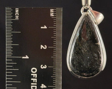 NUUMMITE Crystal Pendant - Sterling Silver, Teardrop Cabochon - Fine Jewelry, Healing Crystals and Stones, 54114-Throwin Stones