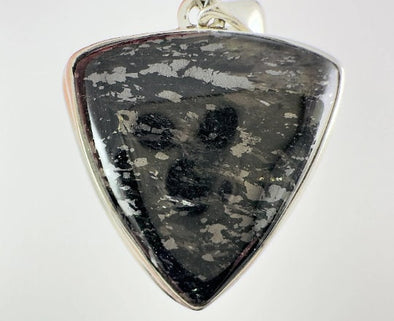 NUUMMITE Crystal Pendant - Sterling Silver, Triangle Cabochon - Fine Jewelry, Healing Crystals and Stones, 54111-Throwin Stones
