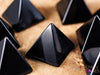 OBSIDIAN Crystal Pyramid - Sacred Geometry, Metaphysical, Healing Crystals and Stones, E1098-Throwin Stones