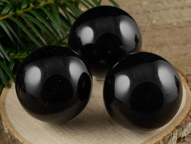 OBSIDIAN Crystal Sphere - Crystal Ball, Housewarming Gift, Home Decor, E1436-Throwin Stones