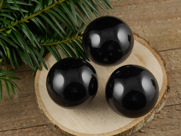 OBSIDIAN Crystal Sphere - Crystal Ball, Housewarming Gift, Home Decor, E1436-Throwin Stones