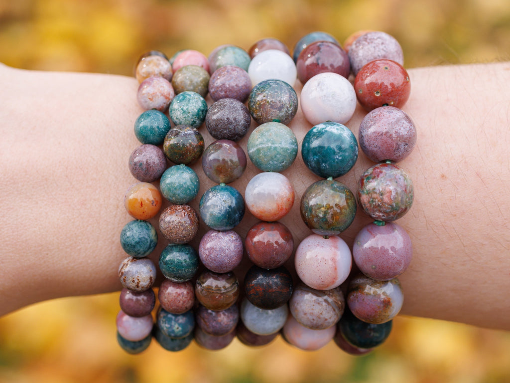 Ocean buying Jasper Bead Chunky Bracelet