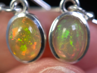 OPAL Earrings - Sterling Silver, Bridal Earrings Opal, Opal Jewelry, Welo Opal, 49122-Throwin Stones
