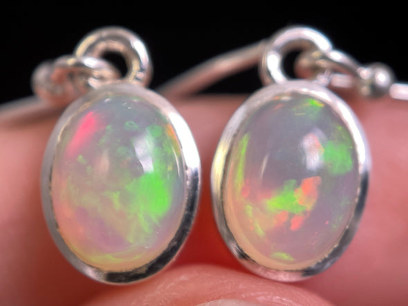 OPAL Earrings - Sterling Silver, Bridal Earrings Opal, Opal Jewelry, Welo Opal, 49123-Throwin Stones