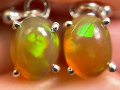 OPAL Earrings - Sterling Silver, Opal Earrings Dangle, Birthstone Jewelry, Welo Opal, 49147-Throwin Stones
