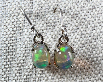 OPAL Earrings - Sterling Silver - Opal Earrings Dangle, Birthstone Jewelry, Welo Opal, 54682-Throwin Stones