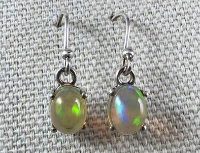 OPAL Earrings - Sterling Silver - Opal Earrings Dangle, Birthstone Jewelry, Welo Opal, 54686-Throwin Stones