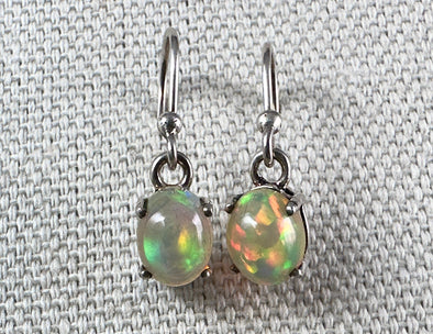 OPAL Earrings - Sterling Silver - Opal Earrings Dangle, Birthstone Jewelry, Welo Opal, 54687-Throwin Stones