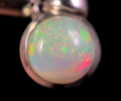 OPAL Pendant, Pinfire - Sterling Silver, 8mm Round Cabochon - Opal Necklace, Birthstone Necklace, Opal Jewelry, Welo Opal, 49098-Throwin Stones