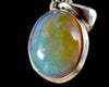OPAL Pendant - Pinfire, Sterling Silver - Birthstone Jewelry, Opal Cabochon Necklace, Welo Opal, 54378-Throwin Stones