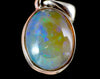OPAL Pendant - Pinfire, Sterling Silver - Birthstone Jewelry, Opal Cabochon Necklace, Welo Opal, 54378-Throwin Stones