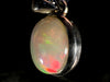 OPAL Pendant - Sterling Silver, 10x12mm Oval Cabochon - Opal Necklace, Birthstone Necklace, Opal Jewelry, Welo Opal, 50952-Throwin Stones