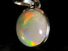 OPAL Pendant - Sterling Silver, 10x12mm Oval Cabochon - Opal Necklace, Birthstone Necklace, Opal Jewelry, Welo Opal, 50952-Throwin Stones