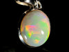 OPAL Pendant - Sterling Silver, 10x12mm Oval Cabochon - Opal Necklace, Birthstone Necklace, Opal Jewelry, Welo Opal, 50952-Throwin Stones