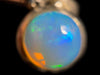 OPAL Pendant - Sterling Silver, 9mm Round Cabochon - Opal Necklace, Birthstone Necklace, Opal Jewelry, Welo Opal, 49031-Throwin Stones